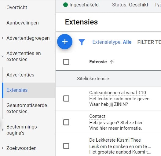 sitelinks in ads Sitelinks in ads